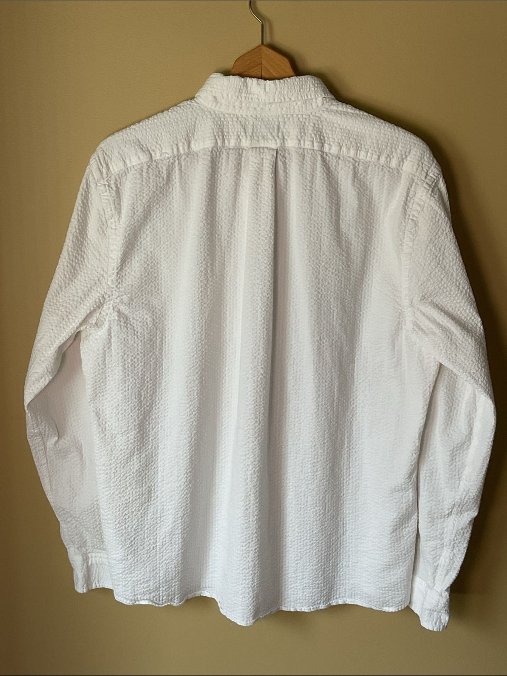 Brooks Brothers Seersucker Slim White Smart Casual Button down Shirt Size XL - Picture 6 of 6
